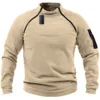 Men's Hoodies Sweatshirts Men's sweater loose solid color outdoor warm breathable tactics 230111