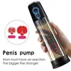 Erwachsene Massagegeräte Elektrische Penispumpe Vakuum Pum Extender Penisvergrößerung Erektion männlicher Masturbator Sexspielzeug für Männer