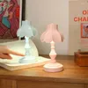 Night Lights Mini Retro Eye-protection Table Lamp LED Light USB Rechargeable Lotus Shape Home Indoor Study Read Bedroom Decor
