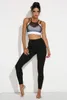 Abbigliamento da palestra imbottito Donna Yoga Reggiseno Mesh Sport Crop Top Nero Bianco Gilet Fitness Haut Femme Tank Mujer Abbigliamento sportivo Bralette 2023