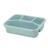 Dinnerware Sets Wheat Straw Lunch Box Bento Japanese Style Students 4-box Containers For Microwave Office Workers Fruits Case
