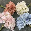 Dekorative Blumen, künstliche Pflanzen, zartrosa, europäische Hortensien, Hausgarten dekorieren