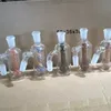 6 stili Narghilè Adattatore per raccoglitore di cenere di vetro da 5,5 pollici 14mm 18mm Reclaimer Spessore Pyrex Ashcatcher per bong d'acqua con ciotola Banger al quarzo