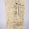 Heren shorts lange lengte lading zomer multipocket casual katoen elastische broek militaire tactische korte rijbroek 5xl 230110