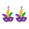 Boucles d'oreilles pendantes F19D carnaval sur le thème goutte femmes bijoux acrylique matériel cadeau pour petite amie