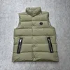 mens vest high-quality stand-up collar Black logo fashion luxury designer men's down jacket