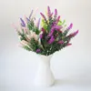 Decorative Flowers 4pcs Romantic Decoration Lavender Artificial Home Wedding Bridal Bouquet Plant Wall Accessories Flower