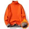 Maglioni maschili autunno inverno inverno caldo a cursore a cursore in modo casuale Pullover comodo Pullover addensato maschio termico maglieria maschile termico