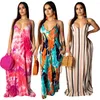 Casual Dresses Loose Sling Maxi For Women Spaghetti Strap V Neck Long Summer Vacation Sundresses Boho Clothes 2023