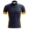 Camisas masculinas enérgicas 2023 camisa de ciclismo azul preto para o Alaska Pequenos homens de cinco estrelas de manga curta Ciclismo