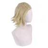 Party Supplies Tokyo Revengers Anime Character Pruik Manjiro Sano Mikey Licht Blond Korte Haarwarmte Synthetische vezel Cosplay Kleding