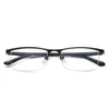 Solglasögon Anti-Blue Light Reading Glasses Metal Frame Business Half Presbyopia Anti Blue Computer