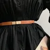 Cinturones Mujer Elástico Vintage Simple Sólido Todo-fósforo Básico Ocio Universidad Diario Oficina Señora Minimalista Moda Chic