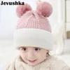 Berretti Cappelli Cappelli invernali per bambini Cappelli lavorati a maglia per bebè e ragazzi con calda fodera in pile Simpatici cappelli con orecchie di gatto per bambini HT073 230111