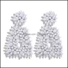 Goujon Creative Tricot Trapézoïdal Pur Boucles D'oreilles En Perles De Riz À La Main 1626 Q2 Drop Delivery Jewelry Dh5Io