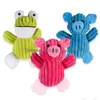 Dog Toys Chews Cute Pet Cat Funny Fleece Durability Plush Toy Squeak Chew Sound Pig Frog Drop Delivery Home Garden Supplies Dhgarden Dh13R