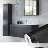 Wallpapers Pvc Self Adhesive Waterproof Black Wood Wallpaper Roll For Furniture Door Desktop Cabinets Wardrobe Wall Contact Paper Dr Dhsde