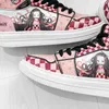 Zapatos de vestir Anime Nezuko Attack onTitan Sneakers Cartoon Tanjirou Cosplay Hombres Casual High Top Running Mujeres 35-46 230111