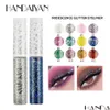 Eyeliner handaiyan kleur vloeistof glitte maquillage 12 verpakking gemakkelijk te dragen kristal diamanten make -up eyeliners drop levering gezondheid be dhhoj