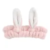 Girls Super Cute Elastic Hairband Rabbit Ears Headband Hair Band for Washing Face Makeup Shower df002