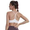 Traje de yoga Sujetador deportivo Alto impacto Fitness Brassiere Top Racerback Wear para mujeres Gimnasio Entrenamiento Correr Activo Talla grande 2XL