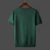 Men's TShirts Summer Men Tshirt Knitted Short Sleeves Top Sweater Solid Color Oneck Pullover Thick Slim Tees D215 230110