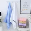 Serviette de bain en coton à Absorption d'eau domestique, séchage rapide, bonne chance, plaine épaisse, plage