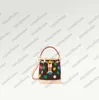 M46380 ONTHEGO Mini 23SS X Yayoi Kusama حقيبة مصبوغة نقاط NANO Noe M81863 حقيبة يد BUCKET SAC PLAT M81867 Sholder MALLE Womens Designer Luxurys Cross body