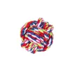 Dog Toys Tuggar Colorf Pet Cotton Chew Knot Rope Ball 5cm 7cm 8cm Interaktiv Hållbar formad flätad leksaksläppleverans hem Garden S DHXWE