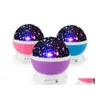 Party Decoration Rotating Night Light Projector LED SPIN STARRY SKY STAR LAMP Drop Delivery Home Garden Festive Supplies Event DH5JB