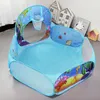 Baby Rail 3 In 1 Children Ball Pit on Playpen Portable Kids Tent Pool with Crawling Tunnel Kid Basketball enbak 230111