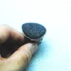 Обручальные кольца 1pc Nature Lava Stone Регулируемый размер черный цвет подходит для вашей вечеринки в выборе выбора