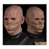 Maschere per feste Adt Horror Trick Toy Spaventoso Prop Maschera in lattice Devil Face Er Terror Py Scherzo pratico per Halloween Prank Toys Drop Delivery Dhvrx