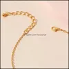 Anklets moda Bell Titanium Steel Moneta Kobieta pieniężna Łańcuch stóp Temperament Osobowość Tassel Kolor złota kostka C3 D Dhheb