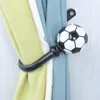 Крючки рельсы 1pc настенный монтированный футбольный занавес удерживает держатель держателя крючка для крючка домохозяйки