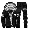 Men's Hoodies Sweatshirts Hoodie Men/Women Fur Inside Tracksuit Coat Fleece SweatshirtsSweatpants Suit Autumn Winter Warm Thick Mens Hooded Pullover 230111