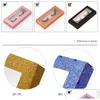 詰め替え可能なコンパクト空の正方形の眼のラッシュパッケージングボックス1ペアのMticolor Frosted Case Makeup Mink Hair SyealashケースドロップDH3VOを提供する