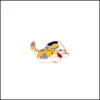 ピンブローチジュエリーブローチ漫画かわいい動物猫エクスプレッシュピン衣類バッグ女性学生飾りバッジ1596 Q2ドロップ配達dhapb