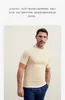 Мужчины T Рубашки Brunello Cucinelli круглый шея с коротким рукавом тонкий вязаный хлопковой футболка
