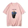 メンズTシャツベルトラムイートキッズファニーブランド男性女性Tシャツ私はティーを食べるマンピュアコットントップ