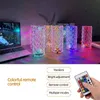 Table Lamps Acrylic Crystal Lamp 3/16 Colors Adjustable USB Rechargeable Desk Romantic Rose Reflection Light Room Decor