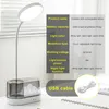 Lampy stołowe Lampa LED Składane USB BURO BURO Multi-funkcjonalne odczyt Light Noc Kolorowa 24-LED SYPIALNIE
