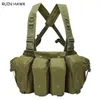 Herrenwesten Armee Airsoft Zubehör Paintball Ausrüstung Jagd Outdoor Wargame Chest Rig Taktische Militärweste AK47 Molle Magazintasche 230111