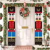 Decorazioni natalizie Hanging Door Banner Ornaments Marry For Home Outdoor Xmas Natal Decor Anno 2022 Drop Delivery Garden Festive P Dhkvp