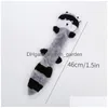 Dog Toys Chews Squeaky Plush Toy Cute Animal Raccoon Shape Pet Chew Accessories Bite Resistant Sound Chewing Drop Delivery Dhgarden Dhs9F