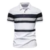 Man Polo Shirt Print Stripe Classical Wzór France luksusowa marka serge bawełniana mieszanki europejski projekt 220719