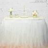 Table Skirt 100cm Tulle Wonderland Tutu Skirting Wedding Birthday Baby Shower Home Banquet Party Decoration