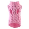 Dog Apparel Turtleneck Knitted Clothes Not Fade Two-legged Warm Cat Soft Kitten Puppy Outfit Comfortable For Pet Winter Supplies