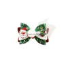 Hair Clips Barrettes Womens Christmas Barrette Ribbon Bowknot Tree Santa Claus Duck Tip Hairpin Lady Accessories Drop Delivery Jew Dhsgt