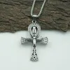 Hänge halsband 10st egyptiska ankh halsband korsmän kvinnor unisex smycken